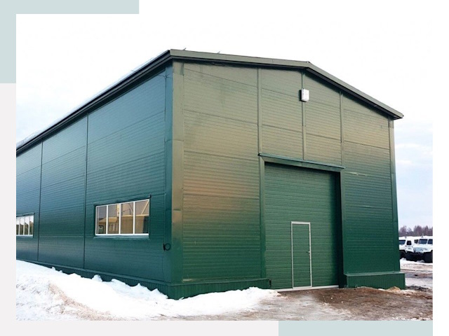 Двускатные ангары в Ярцево