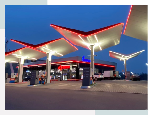 Навесы для АЗС в Ярцево