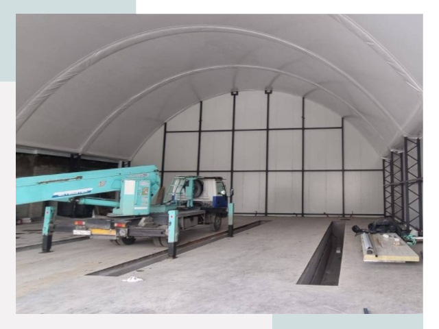 Внутреннее оснащение ангаров в Ярцево